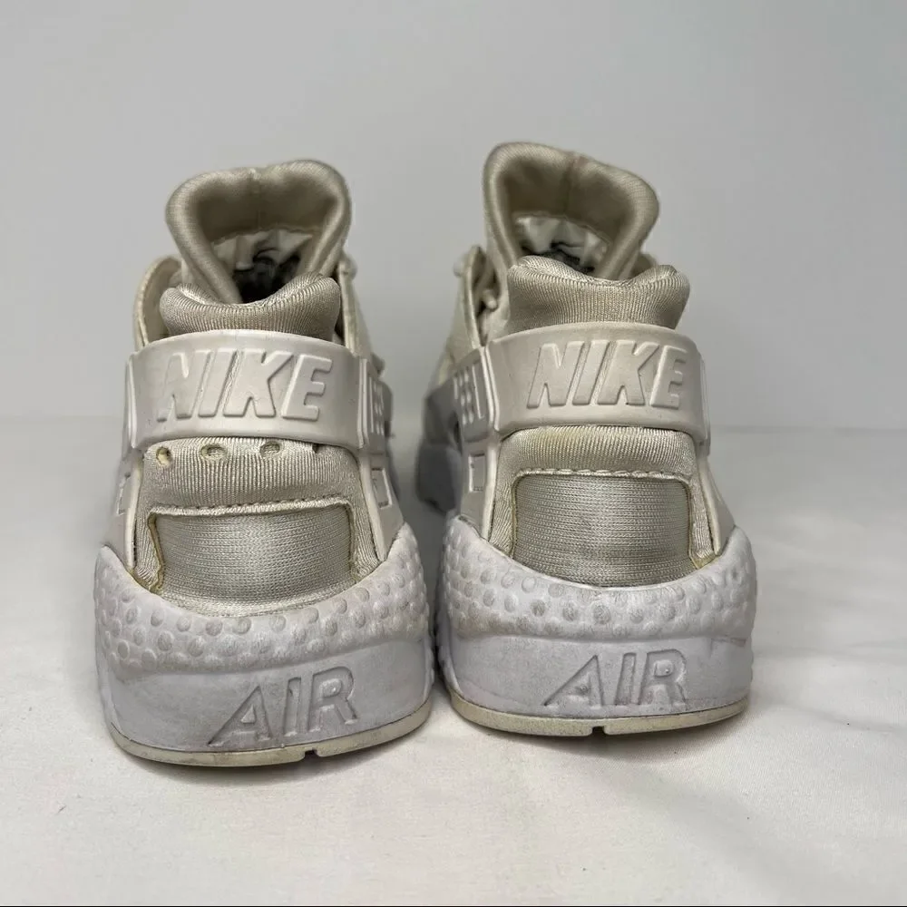 Nike Air Huarache Run Triple White 634835-108‎ Womens 6.5